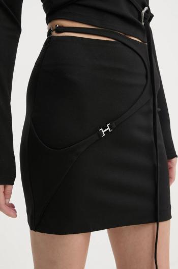Sukňa Heliot Emil čierna farba, mini, puzdrová, AW24.W.12.042.BLK01