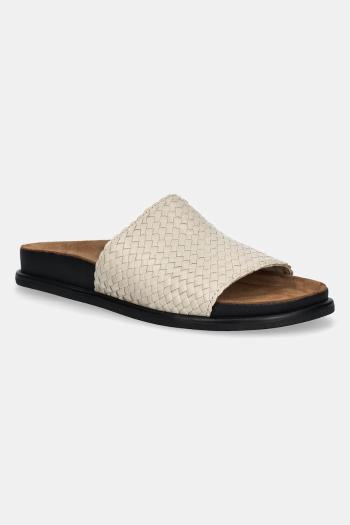 Kožené šľapky Vagabond Shoemakers EFFIE dámske, béžová farba, 5922-125-37