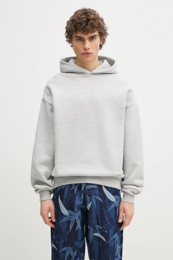 Bavlnená mikina MKI MIYUKI ZOKU 800 Gsm Superweight Hoody pánska, šedá farba, s kapucňou, jednofarebná, 800.GSM.SUPERW.HOO