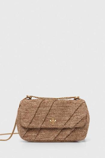 Kabelka Tory Burch Kira Draped Raffia Mini béžová farba, 154829.211