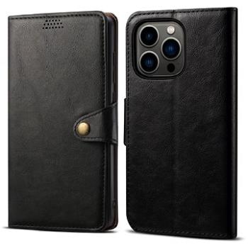 Lenuo Leather flipové puzdro pre iPhone 13 Pro, čierne (348112)