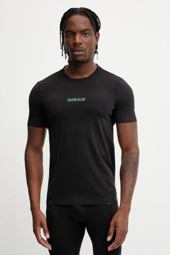 Tréningové tričko Calvin Klein Performance čierna farba, s potlačou, LVGMS5K188