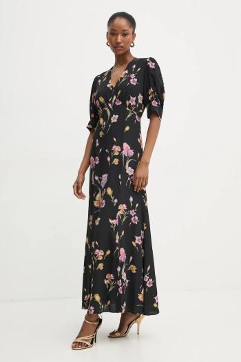 Šaty Twinset čierna farba, maxi, áčkový strih, 251TP2770