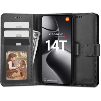 Tech-Protect Wallet knižkové puzdro na Xiaomi 14T, čierne