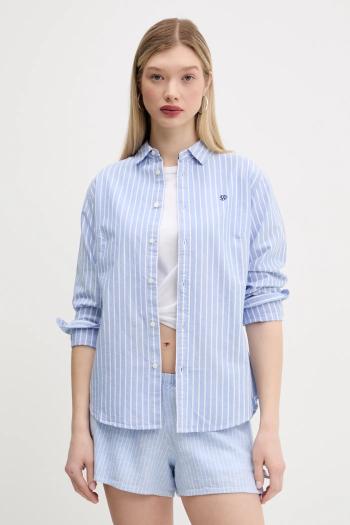 Bavlnená košeľa Superdry dámske, regular, s klasickým golierom, W4010473A-D9J