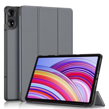 LEATHER Zaklápací kryt pre Xiaomi Redmi Pad Pro / Pad Pro 5G šedý