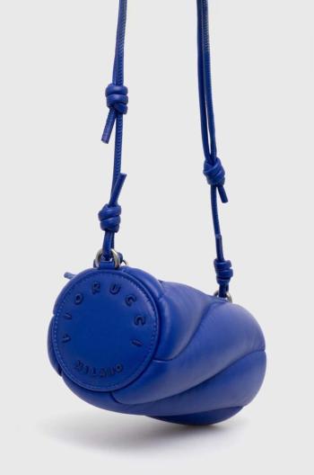 Kožená kabelka Fiorucci Electric Blue Leather Mini Mella Bag U01FPABA002LE04BL06