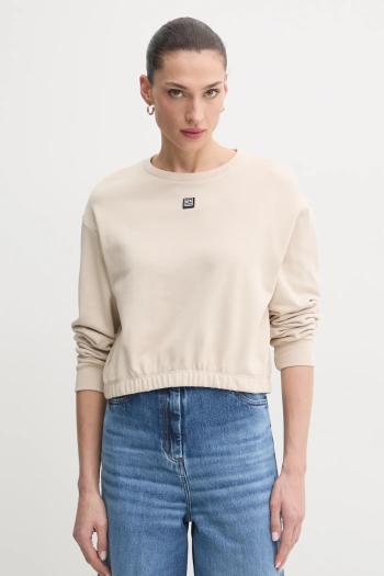 Mikina Armani Exchange dámska, béžová farba, jednofarebná, XW000086 AF10172