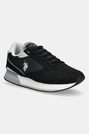 Tenisky U.S. Polo Assn. NOBIL pánske, čierna farba, NOBIL003M/5HY9