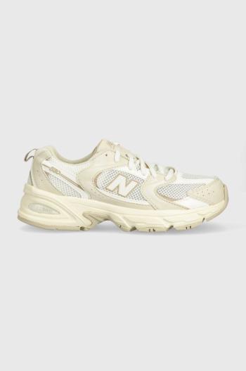 Detské tenisky New Balance NBGR530 béžová farba