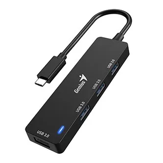 USB (3.0) hub 4-port, UH-400 31240002400, černý, Genius