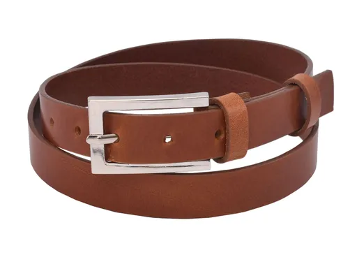 Kožený dámsky opasok 720-25-30 koňak pracka Perla