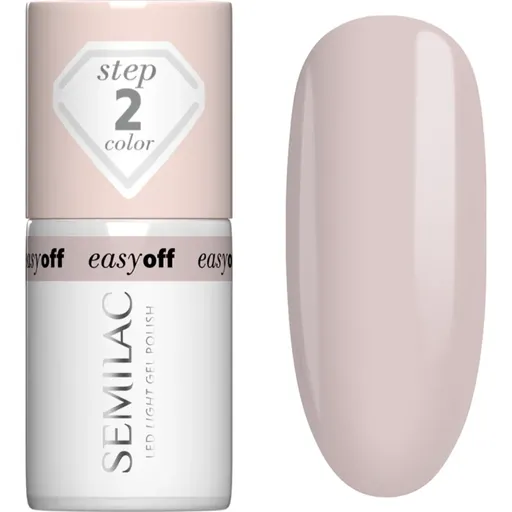 Semilac Easy Off Step 2 gélový lak na nechty s použitím UV/LED lampy odtieň Almond Milk 7 ml