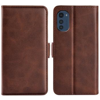 SIDE Peňaženkové puzdro Motorola Moto E32 / E32s tmavohnedé
