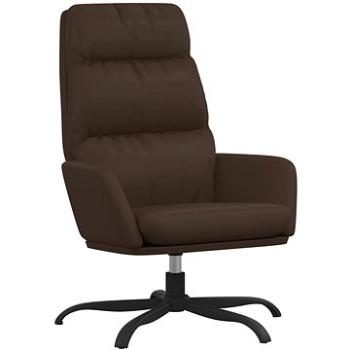 Relaxačné kreslo hnedé umelá koža, 341143