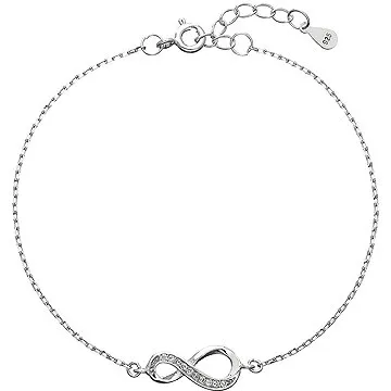 EVOLUTION GROUP 13009.1 crystal zircon infinity dekorovaný zirkónmi (Ag 925/1000, 1,0 g) (8590962130102)