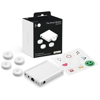 Flic 2 Starter Kit – 4× smart Bluetooth tlačidlo, Hub LR, sieťový adaptér, nálepky (FL-KW-10P-40S)