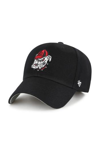 Šiltovka 47 brand NCAA Georgia Bulldogs čierna farba, s nášivkou, C-MVP1099WBV-BK