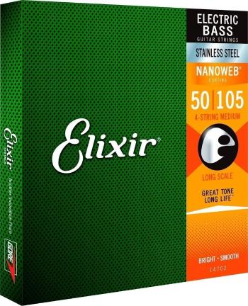 Elixir 14702 Nanoweb Struny pre basgitaru