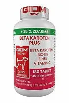 Giom S pes Beta-karotén plus 180 tbl+25% zadarmo