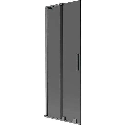 MEXEN/S - Velar L dvojkrídlová posuvná vaňová zástena 70 x 150, grafit, grafit kartáčovaná 896-070-003-41-66