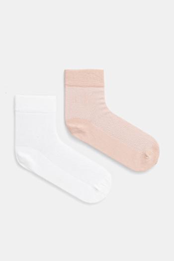 Ponožky Calvin Klein Jeans 2-pak dámske, oranžová farba, 701231400