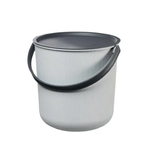 PLAST TEAM - Vedro guľaté s poklopom a rukoväťou 10L AKITA