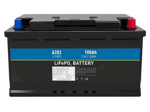 A2d2 batéria lifepo4 12,8 v 100ah f15 car battery case rept cells