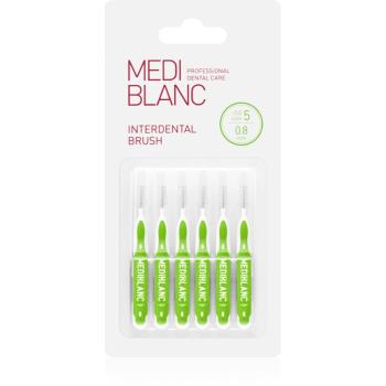 MEDIBLANC Interdental Pick-brush medzizubná kefka 0,8 mm Green 6 ks