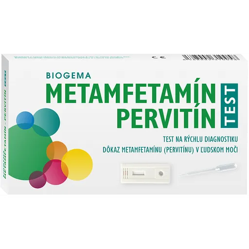 METAMFETAMÍN PERVITÍN TEST na stanovenie drogy v moči 1 ks