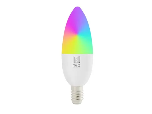 Immax NEO LITE Smart, žiarovka LED E14 6W RGB+CCT farebná a biela, stmievateľná, WiFi