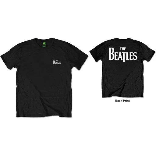 The Beatles tričko Drop T Logo Čierna S