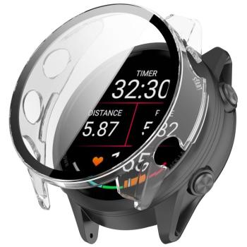 PC FULL COVER Plastový kryt so sklom pre Garmin Forerunner 970 priehľadný