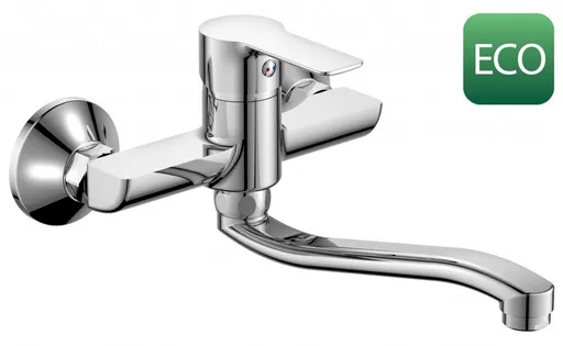 Bruckner - BARON ECO 6 l/min, nástenná batéria, rozteč 150, chróm 612.015.12