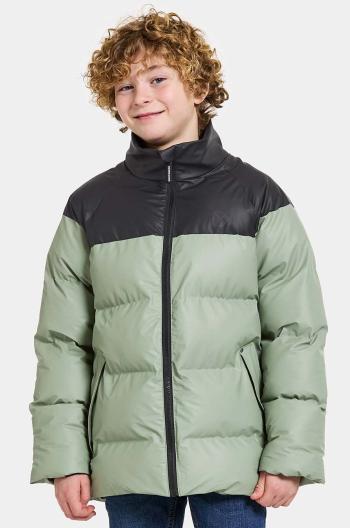Detská bunda Didriksons MEGA KIDS JKT zelená farba, 505364