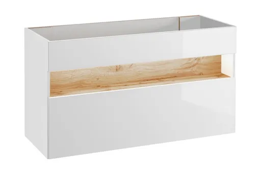 COMAD - Skrinka pod umývadlo 120cm 1 zásuvka BAHAMA WHITE 5907611648407