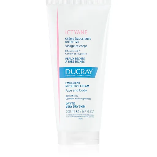 Ducray Ictyane hydratačný telový krém pre suchú až veľmi suchú pokožku 200 ml