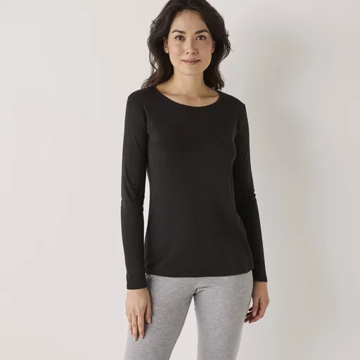 Termo tričko Thermoperle® s okrúhlym výstrihom a dlhými rukávmi