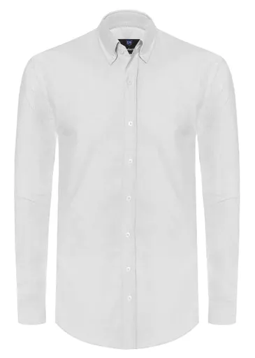 Košeľa v klasickom strihu Oxford gray/ classic fit