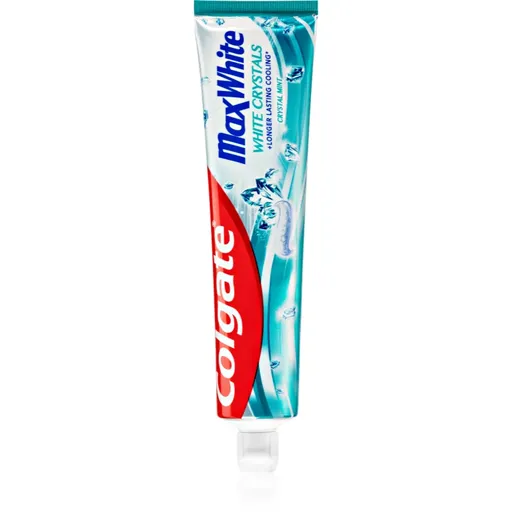 Colgate Max White White Crystals bieliaca zubná pasta s fluoridom Crystal Mint 125 ml