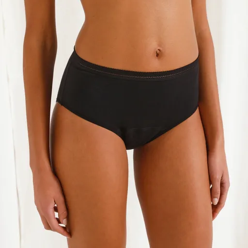 Vysoké menštruačné nohavičky Athena® z bio bavlny, pre silnú menštruáciu