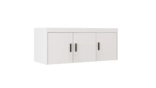 ArtLemp Nadstavec na šatníkovú skriňu ELLEN 3D | biela