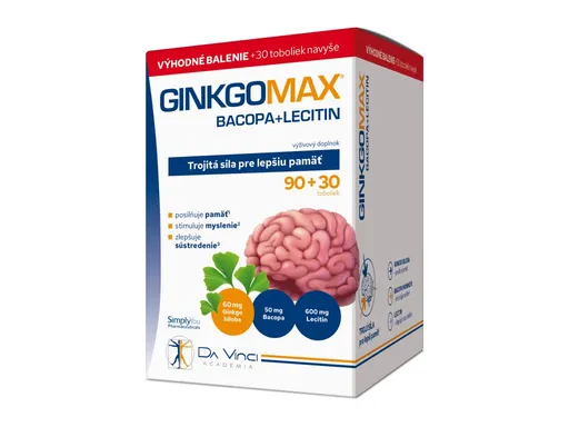 GinkgoMAX Bacopa+Lecitin DaVinci Academia 90+30 tabliet