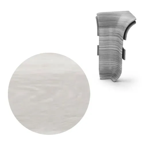 Vnitřní roh k soklu Naturel Geelong , PVC dĺžka 0,5 cm, výška hrany 56 mm, NATNGTWH3