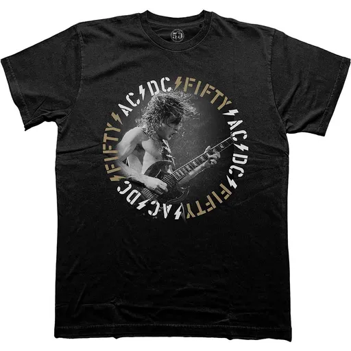 AC/DC tričko Angus Live Čierna S