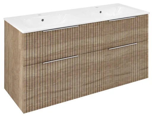 SAPHO - CIRASA STRIP umývadlová skrinka 118,4x64x46cm, dub alabama CR121-2322-21