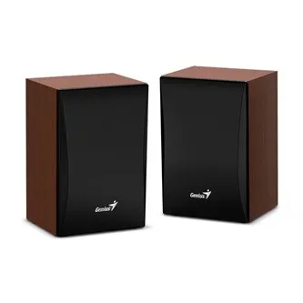 Genius reproduktory SP-HF380 BT 31730034400, 2.0, 3W, hnědo-černé, regulace hlasitosti, BT, dřevěné, 3,5 mm jack (USB), 150Hz-20kHz