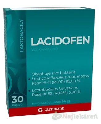 Glenmark LACIDOFEN 30 kapsúl
