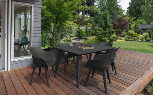 Elvisia Záhradný set NIA 6 + 1 | grafit