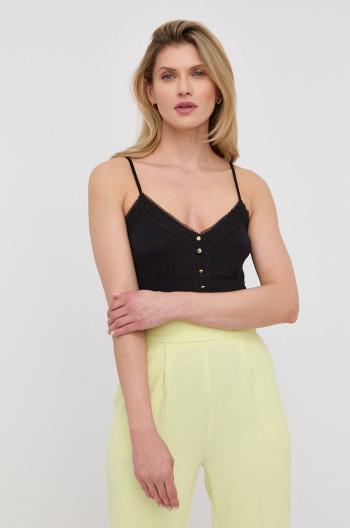 Top Morgan BODY dámsky, čierna farba,, BODY